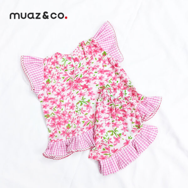 Floral Printed Cotton Baby Dress - Image 1